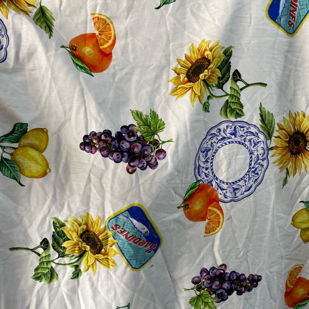 kain katun denim motif cantik,lucu/kain denim motif lembut,adem