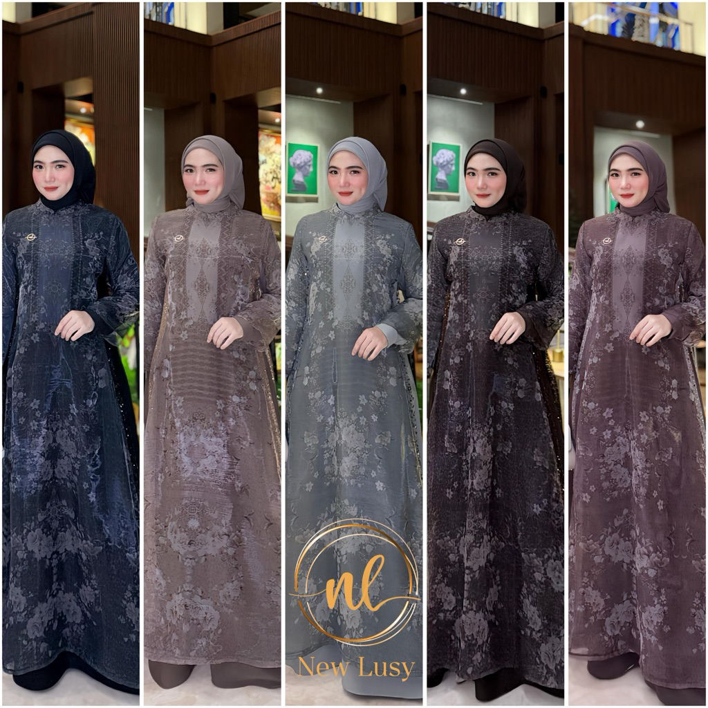 Vilenia dress gamis terbaru ORI by new Lusy