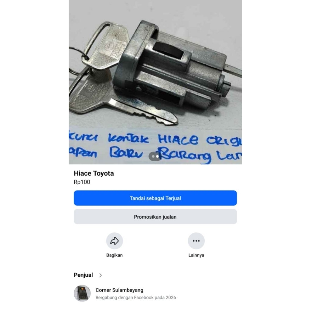 BENSIN 12R ORIGINAL Toyota Hiace