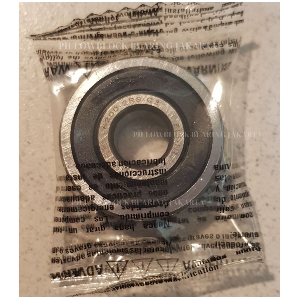 DEEP GROOVE BALL BEARING 6200 2RS C3 TIMKEN