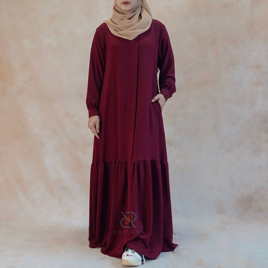 GAMIS JUMBO S-XXL BAHAN CRINKLE AIRFLOW GAMIS GIVANA