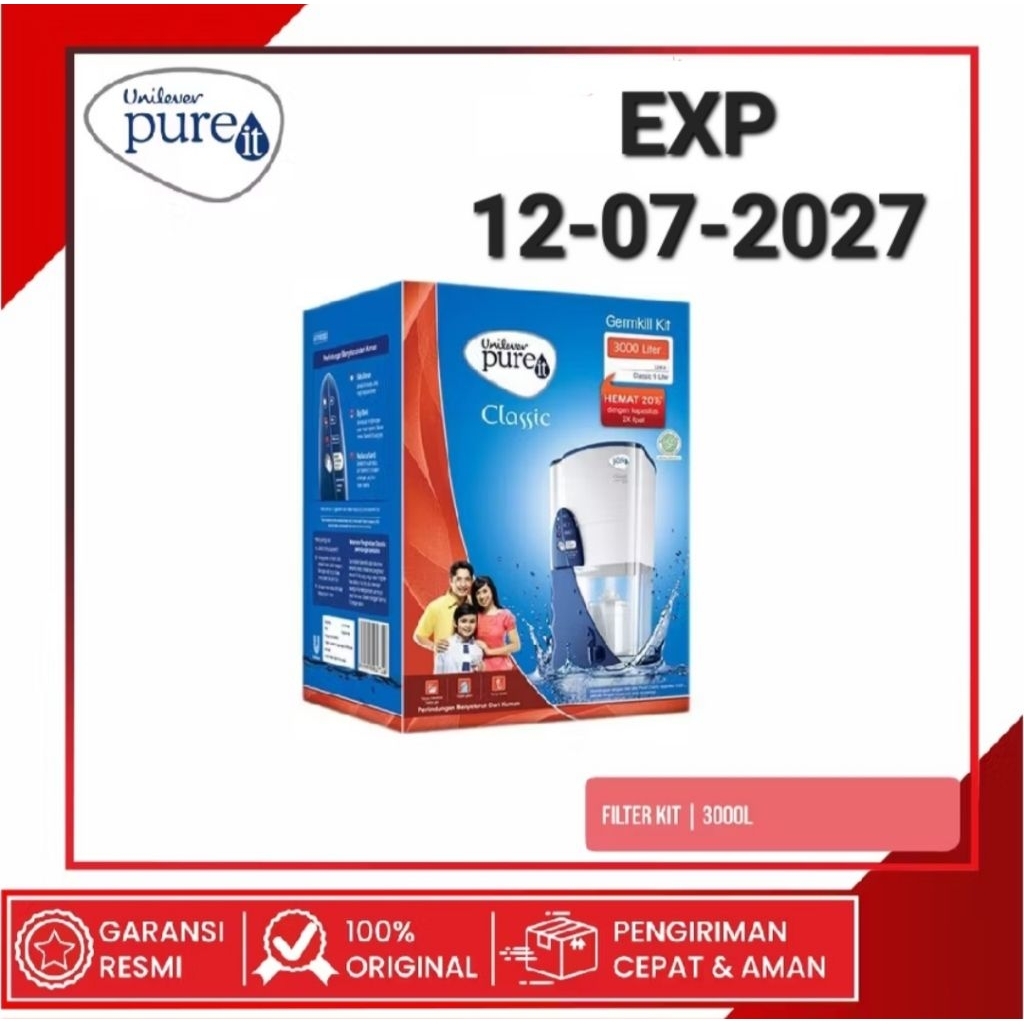 Unilever Pure It Germkill Filter 3000 L Pureit 3000Liter GKK Classic
