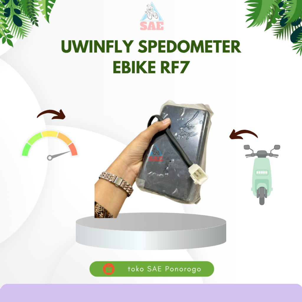 SPEEDOMETER SEPEDA LISTRIK UWINFLY RF7 SPEEDO EBIKE UWINFLY RF7 PANEL SPEEDOMETER UWINFLY RF7