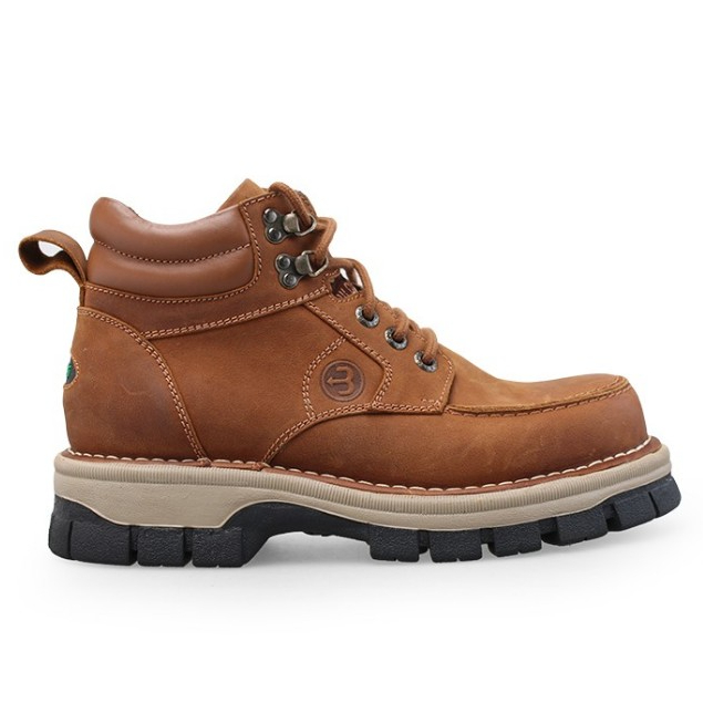 Sepatu Boot Casual Kulit Borsa Wildbull Stout Camel