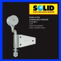 (ESBEJE) Roda Rel Pintu Garasi Lipat Solid