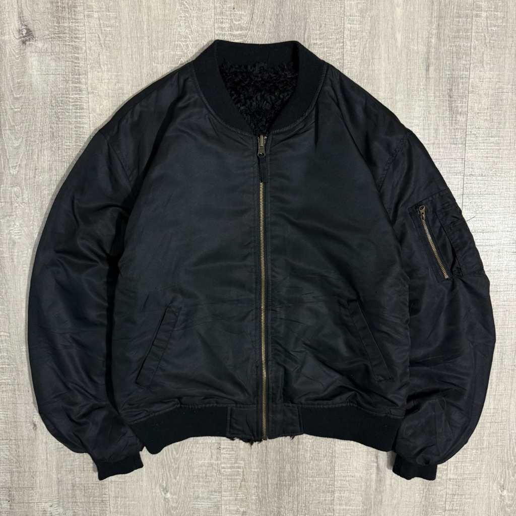 Browny standard reversible bomber sherpa jacket
