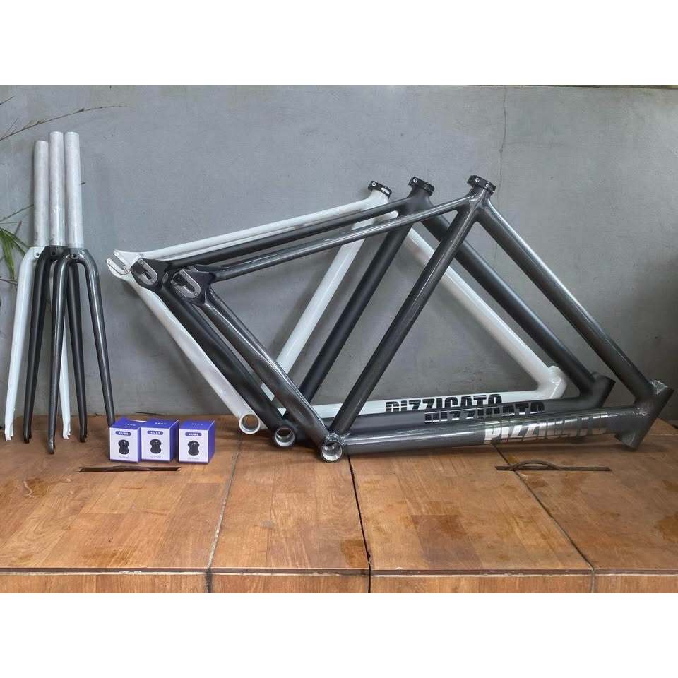 Frameset Pizzicato T1 size 55 include headset & seatclamp, available grey, black & white