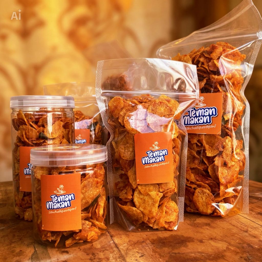 Kentang Mustofa Keripik Balado Pedas Manis Kentang Bulat Kering Kriuk Renyah Teman Makan