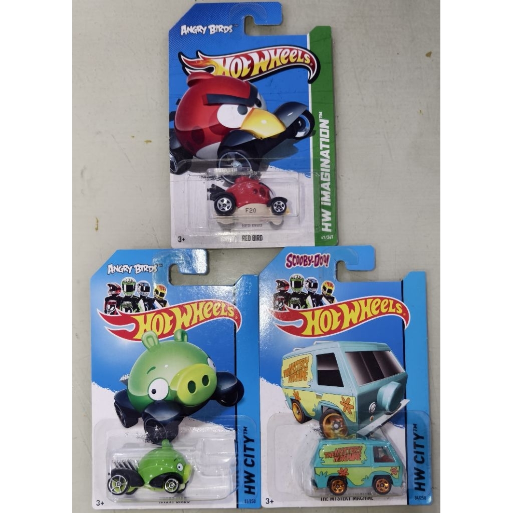 hot wheels hotwheels Angry Birds, Pig & Scooby Doo