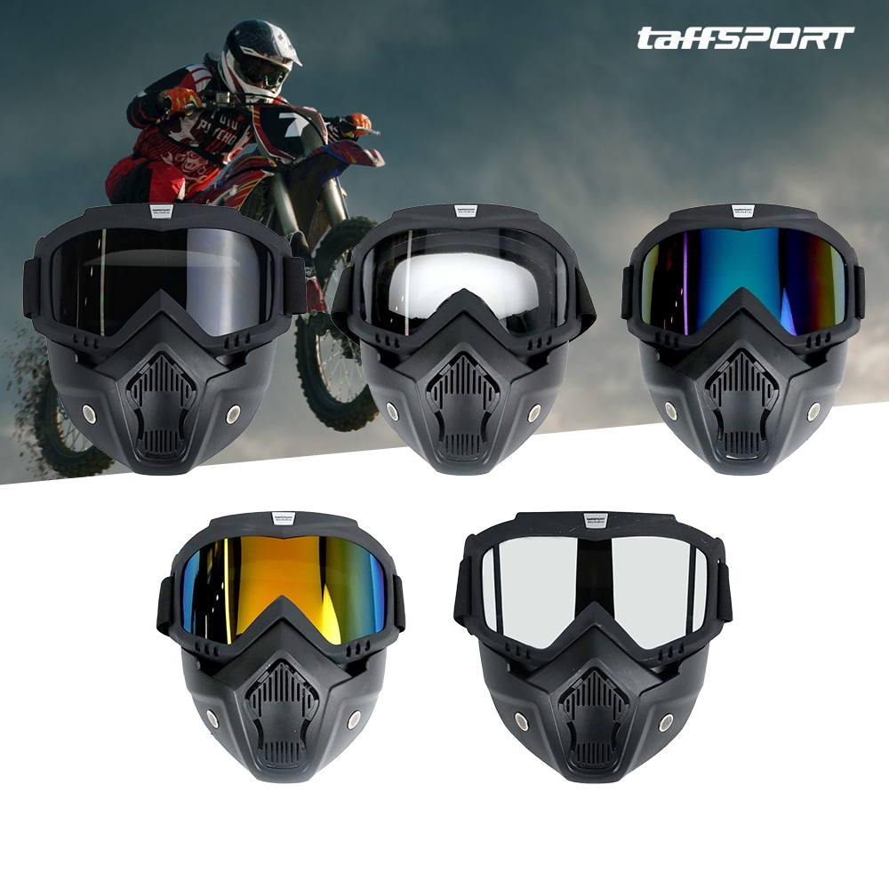 Kacamata Goggles Mask Motor Retro Trail Cross Paintball Mask Windproof Anti Glare