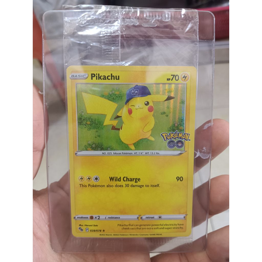 Pikachu Promo Card Pokemon Go English