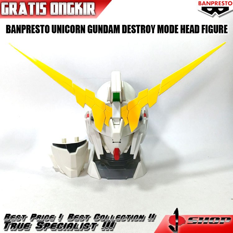 BANPRESTO UNICORN GUNDAM DESTROY MODE HEAD FIGURE FGR684