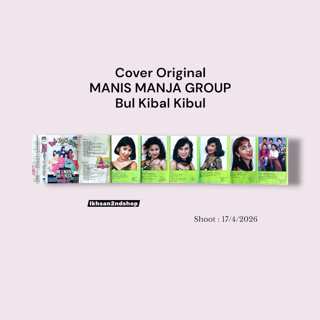 Sampul / Cover Kaset Pita Manis Manja Group - Bul Kibal Kibul Original