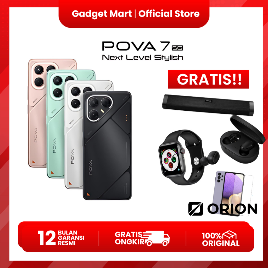 TECNO POVA 7 5G  - Garansi Resmi