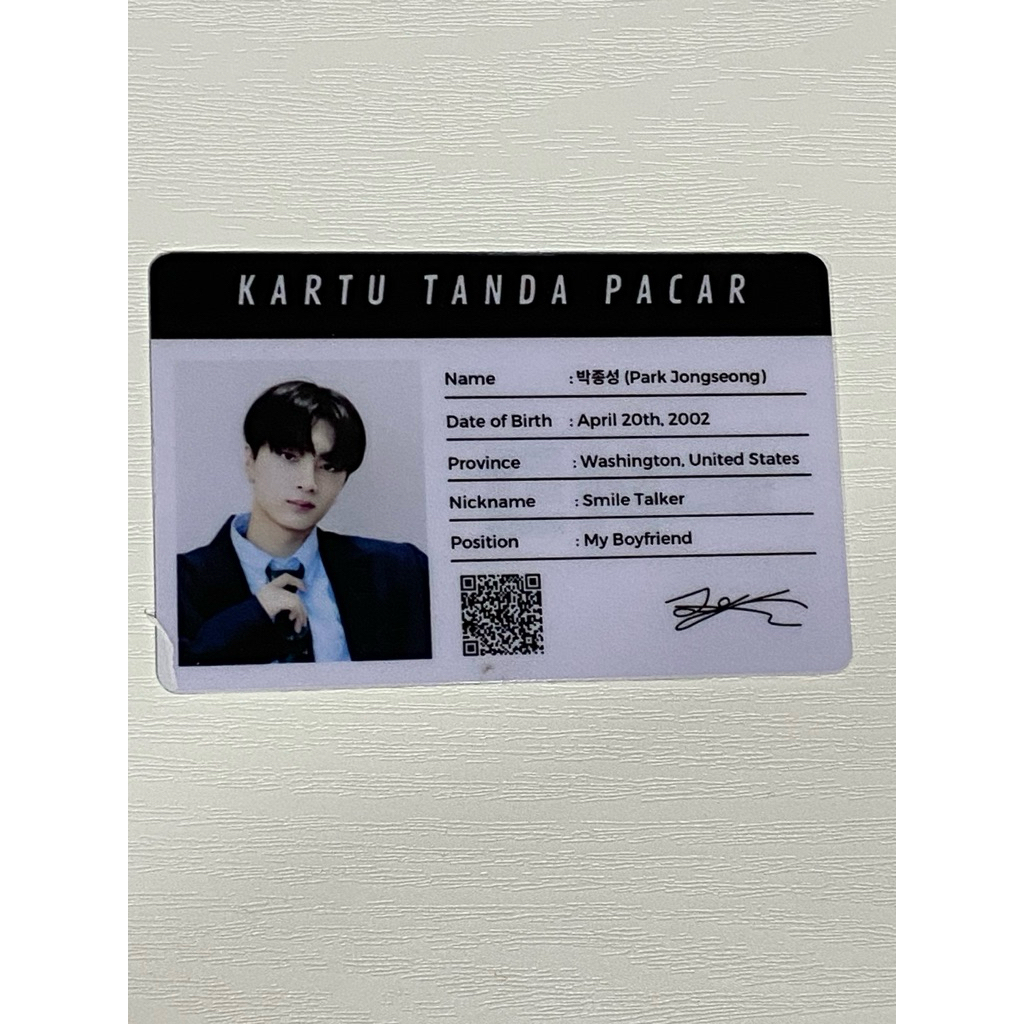 Jay Id card Kpop Enhypen