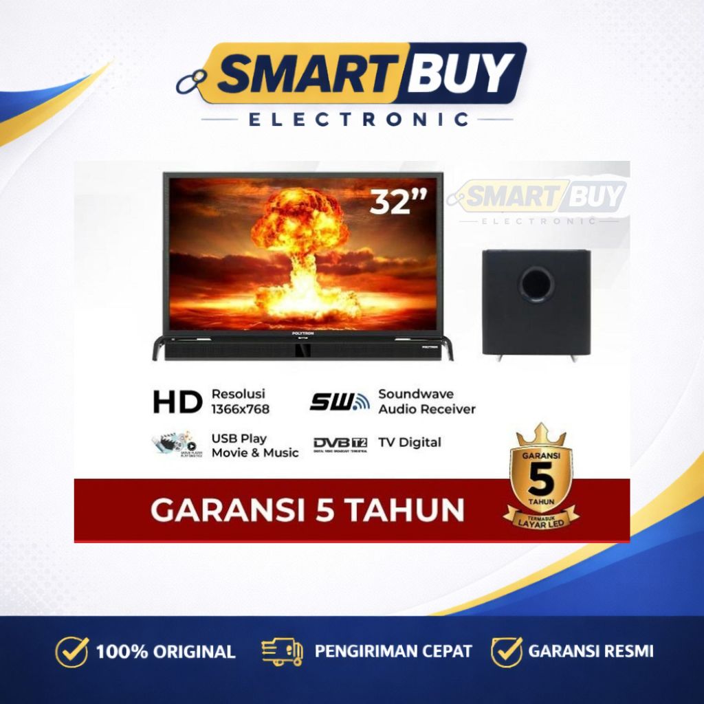 TV POLYTRON PLD32BV1558+SWF0240 DIGITAL TV LED 32 INCH