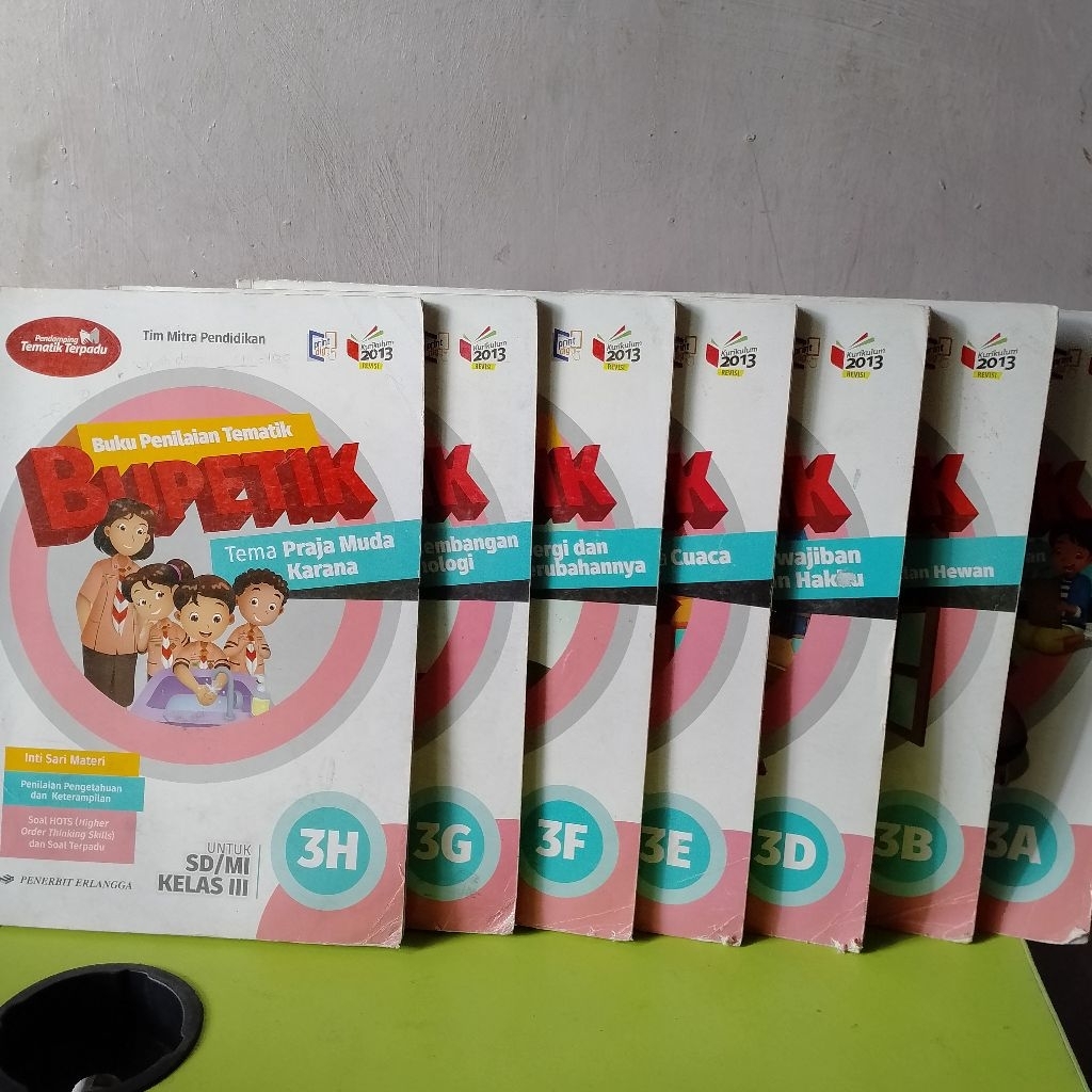 BUPETIK UNTUK SD/MI KELAS 3 3A, 3B, 3D, 3E, 3F, 3G, 3H PENERBIT ERLANGGA