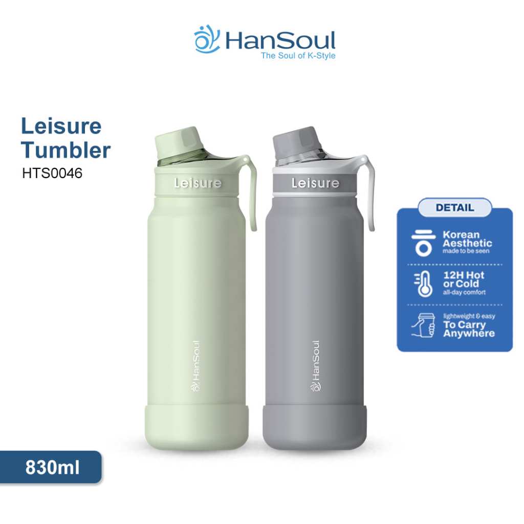 [XTL] HanSoul Leisure Tumbler 830 ML - HTS0046 - Outdoor Portable aesthetic Thermos Botol minum taha
