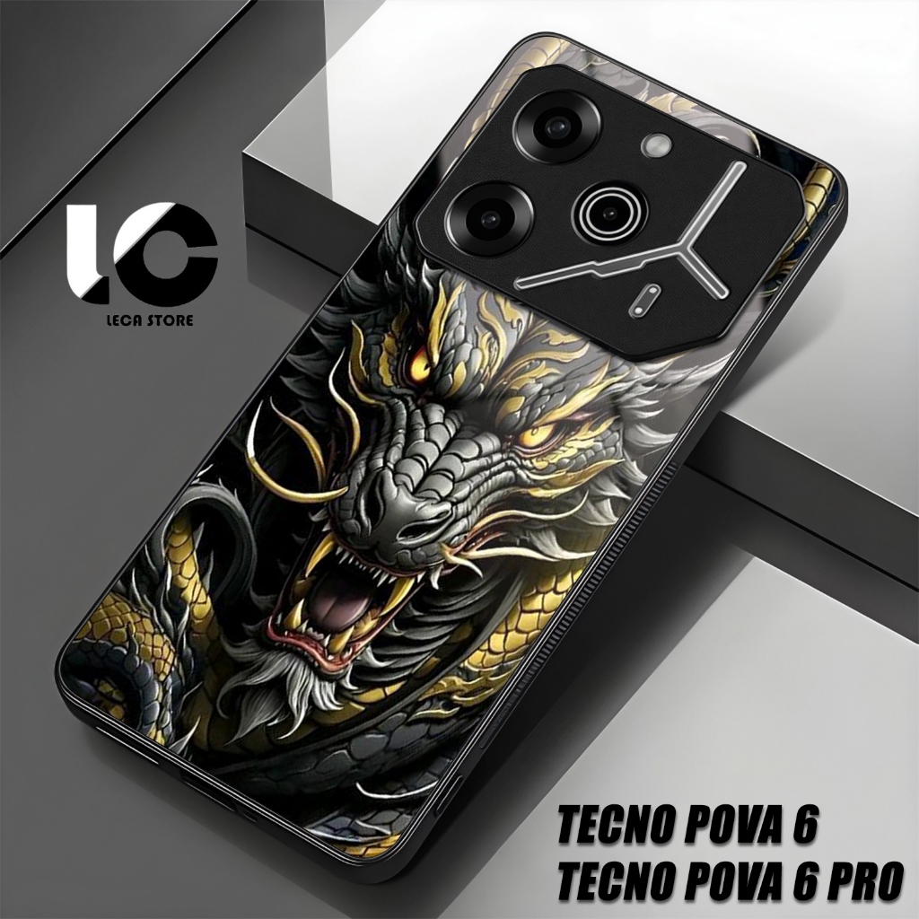 Softcase Hp TENCO POVA 6 Casing TENCO POVA 6 PRO Case Glossy Cassing kaca kilau Pelindung Hp Aksesor