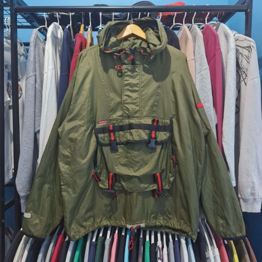 Jaket Rare Vintage Y2K Ecko unltd Tactical Bondage Anorak Steep Tech Style XL