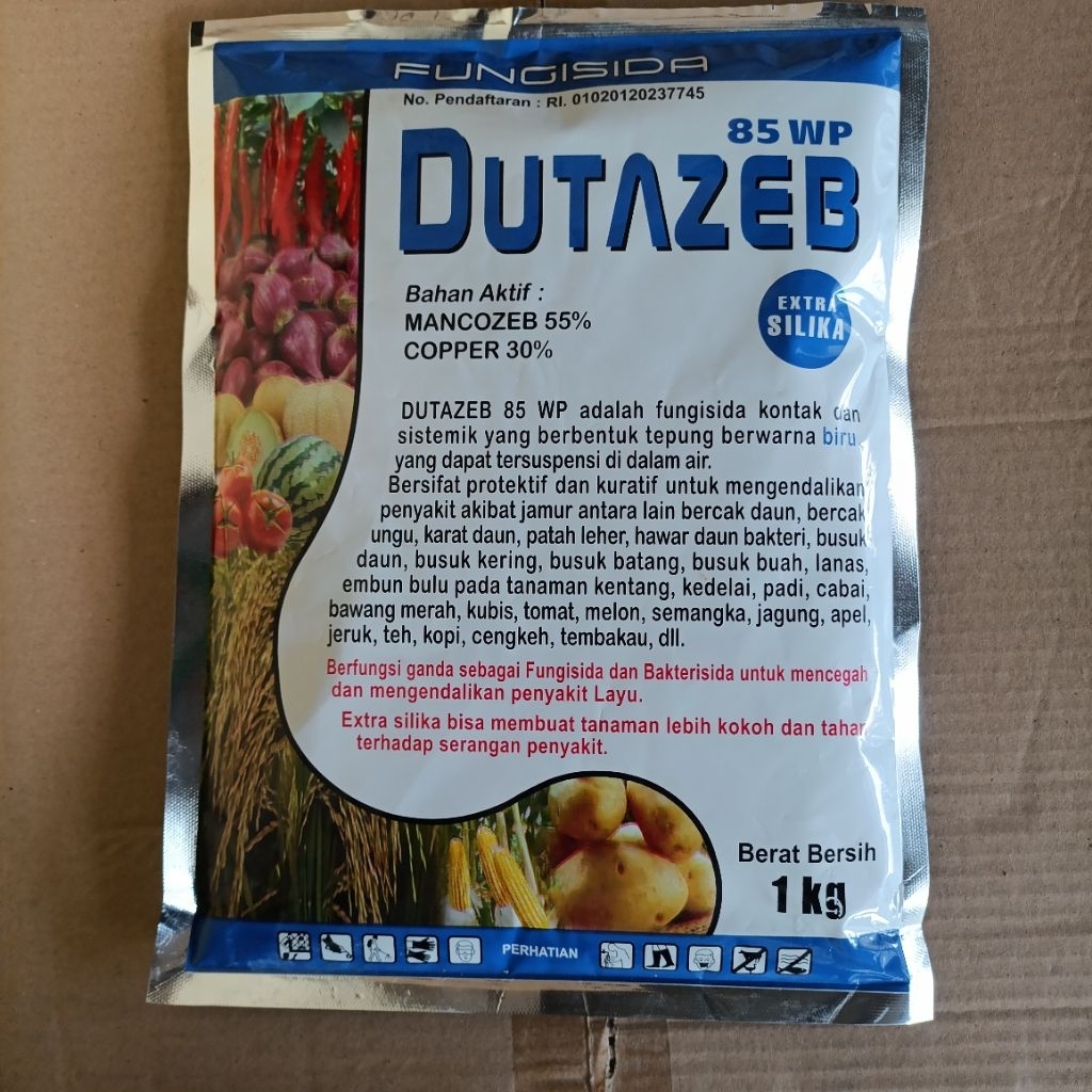 1 kg DUTAZEB MANKOZEB Biru 55 % + COOPER 30 %  Plus Silika Plus Mikro