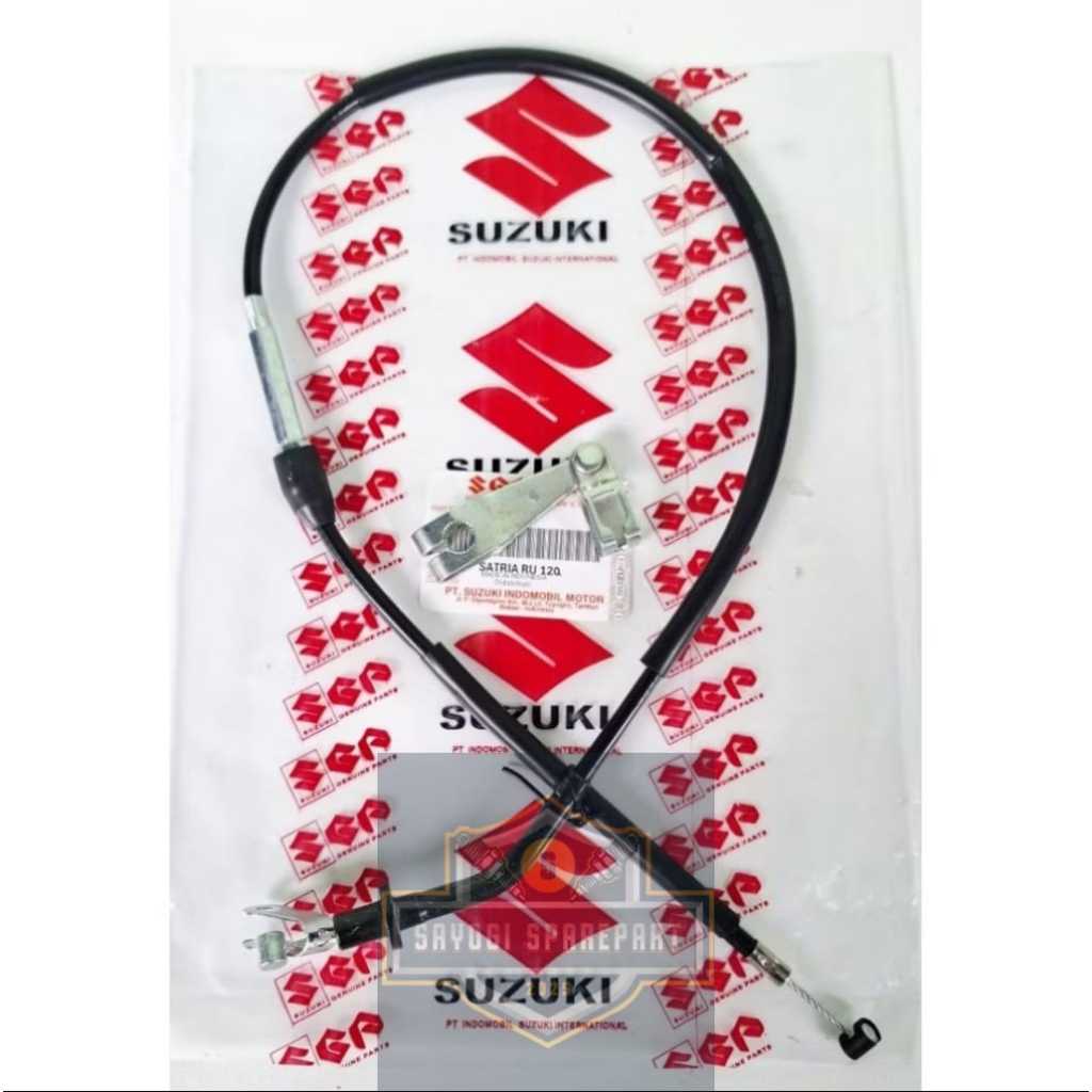 KABEL KOPLING PLUS LEPER TUAS TARIKAN KOPLING SUZUKI SATRIA 2 TAK HIU LUMBA