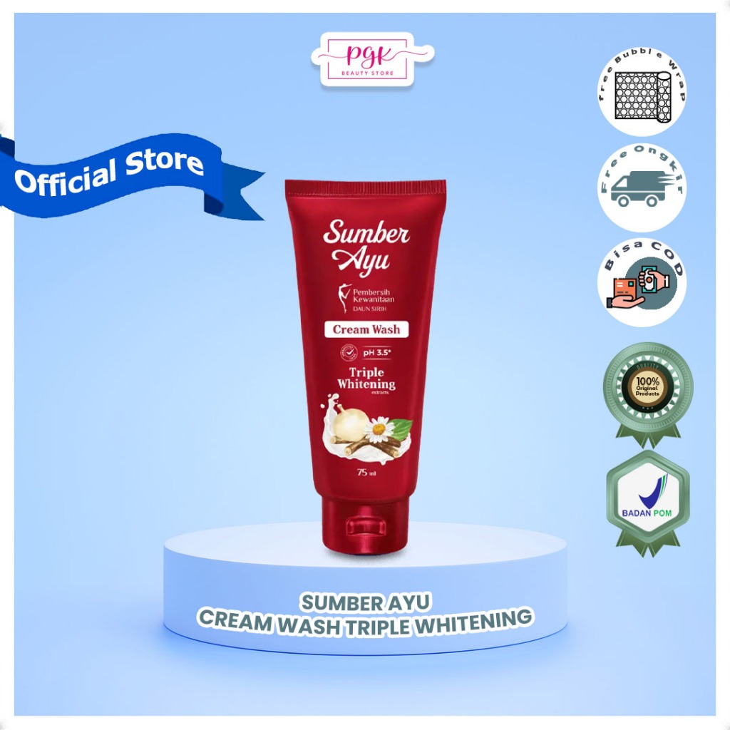 SUMBER AYU-CREAM WASH TRIPLE WHITENING