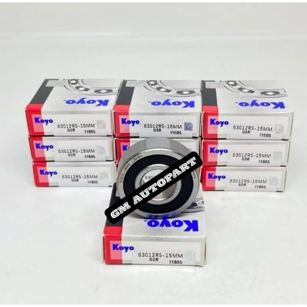 BEARING KOYO 6301 2RS-15MM Ukuran 15x37x12MM