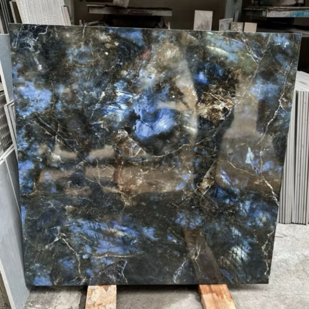 Granit 80x80 Platinum Piedmonte Blue | Glossy