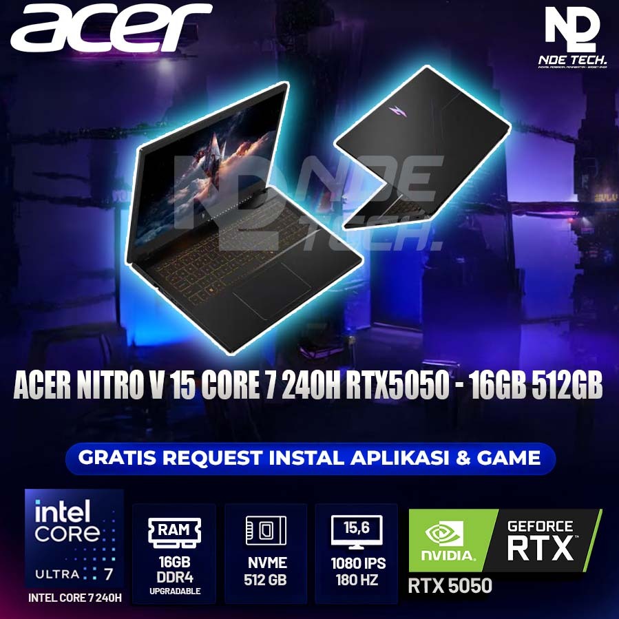 ACER NITRO V 15 CORE 7 240H RTX5050