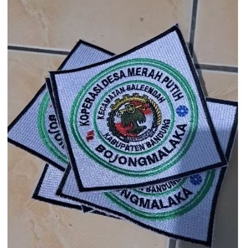custom logo patch bordir satuan