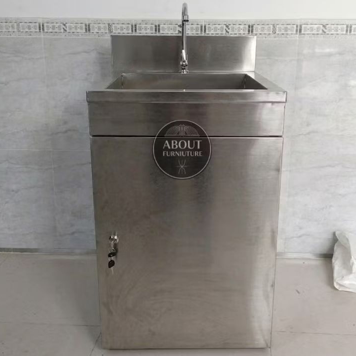 Wastafel cabinet stainless steel 70x60x85 / Wastafel stainless / tempat cuci tangan / Wastafel cuci 