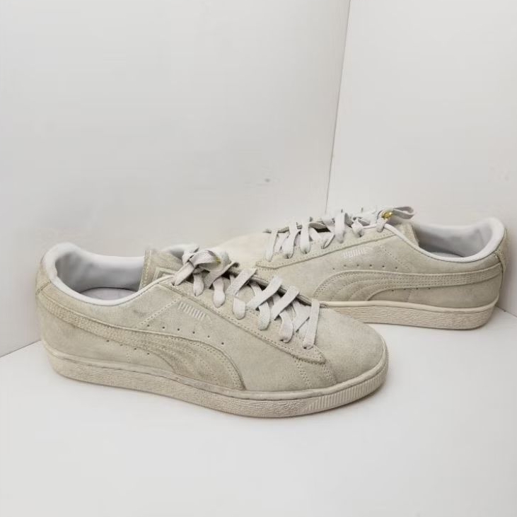 Sepatu Sneakers PUMA SUEDE CLASSIC 75Y FEATHER GREY SIZE 42.5