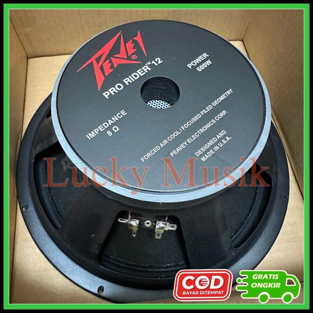 KOMPONEN SPEAKER 12 inch 600 watt PEAVEY Prorider PRO RIDER speaker 12inch 600watt