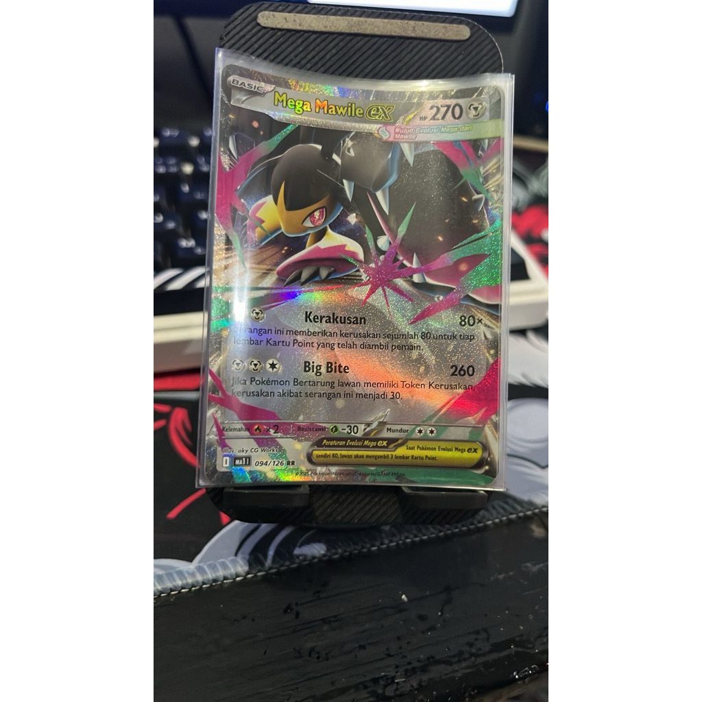Mega mawile ex ma1 094/126rr evolusi mega pokemon tcg indonesia