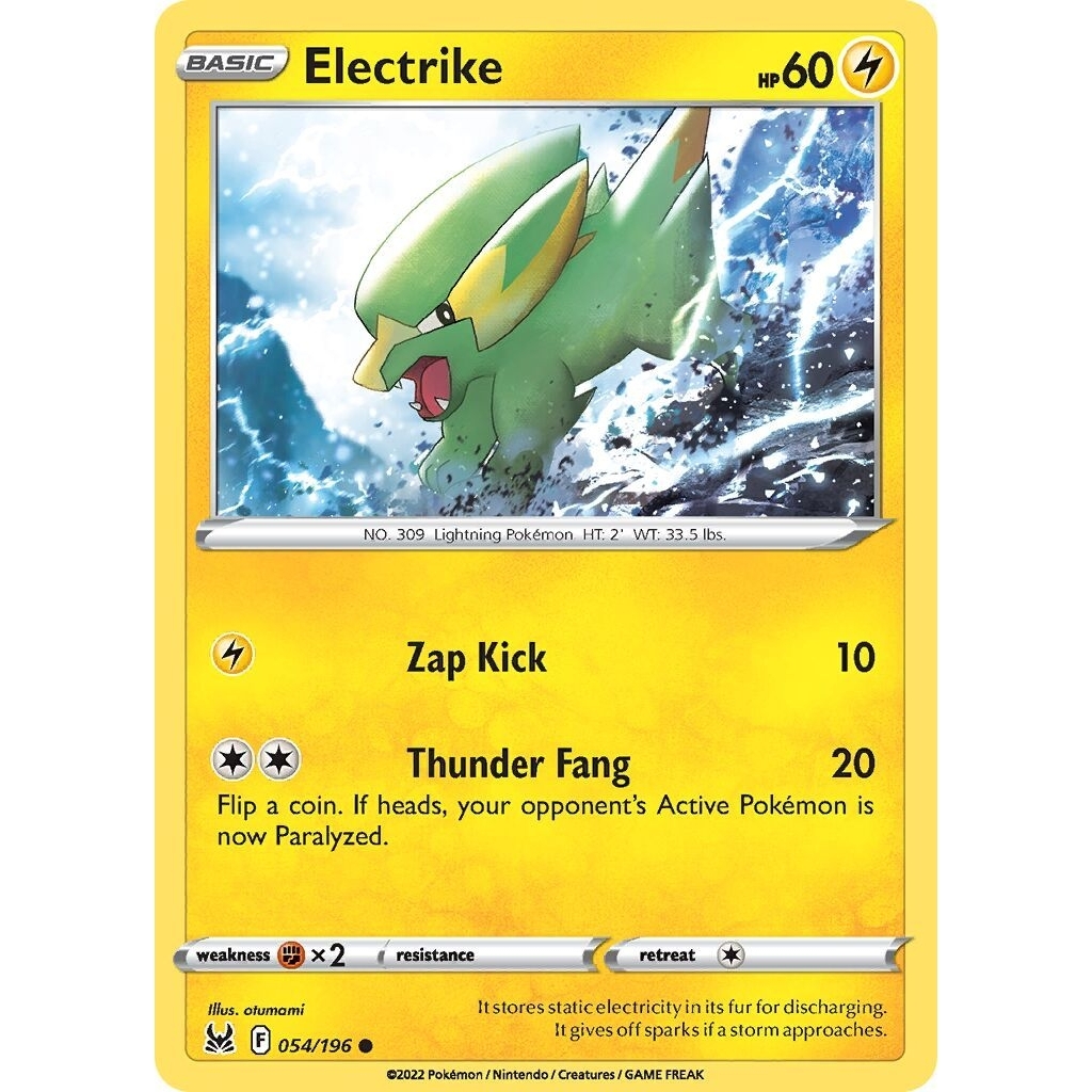 Tcg Pokemon Electrike Log 2022 Eng