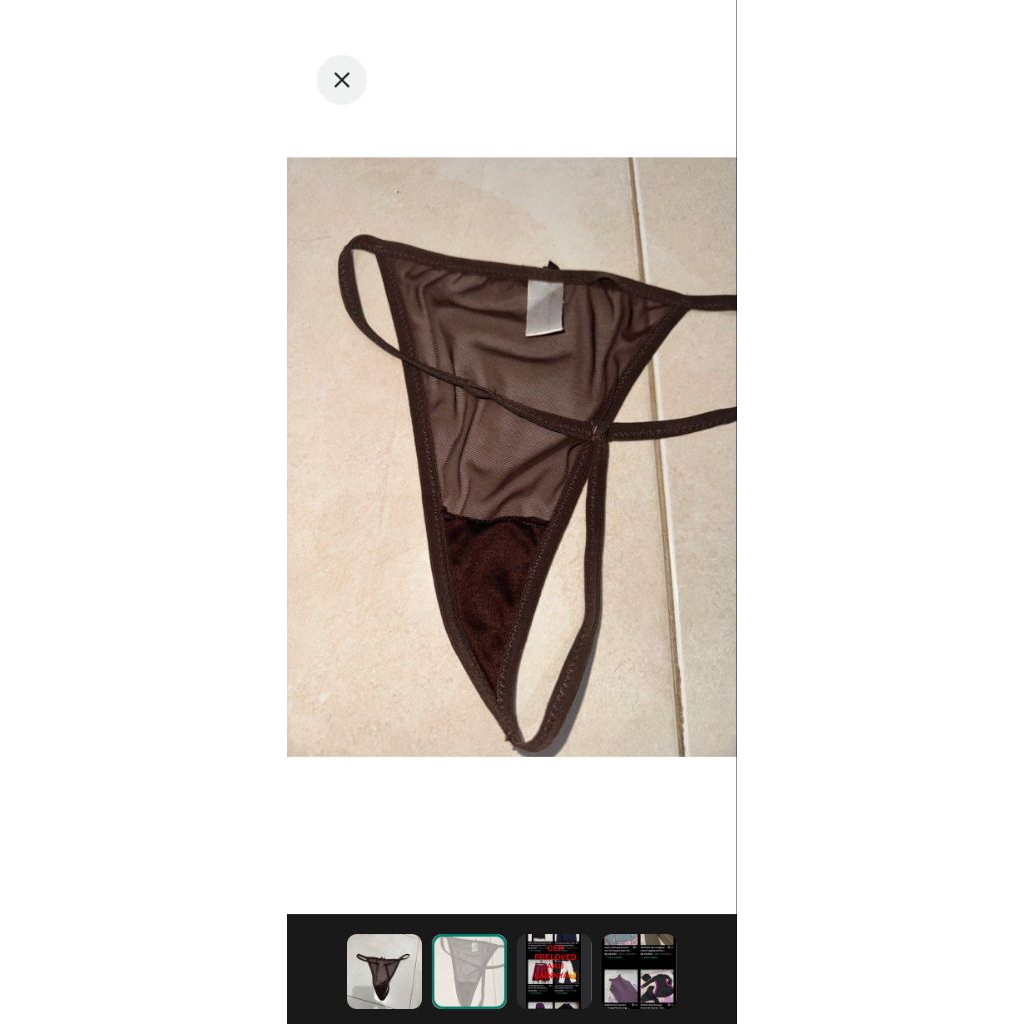 Lingerie G String Wanita Celana Dalam Wanita Bikini Hitam Panty Sport Cewek CD Olahraga Renang Dalam