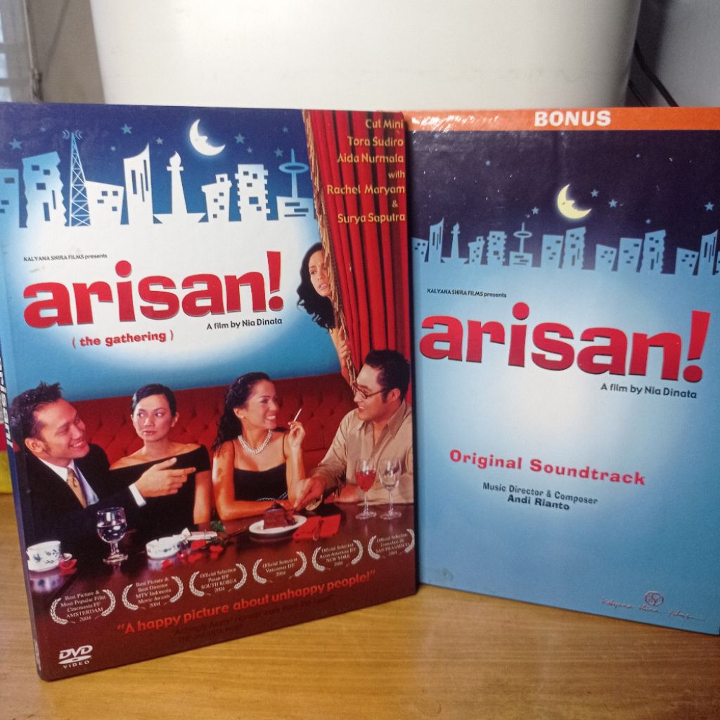 DVD dan CD soundtrack Arisan original