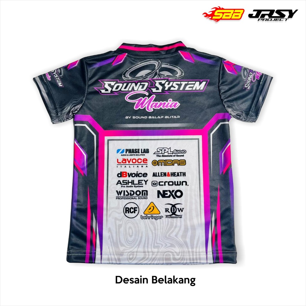 Jersey Anak Sound System Mania Premium Kaos Anak Sound Positif Merch