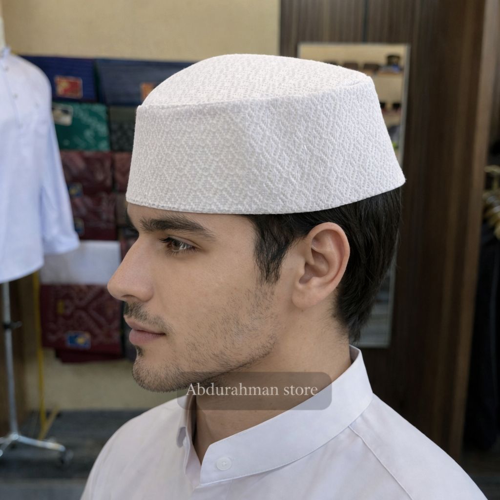 peci jaring putih kopiah jaring putih