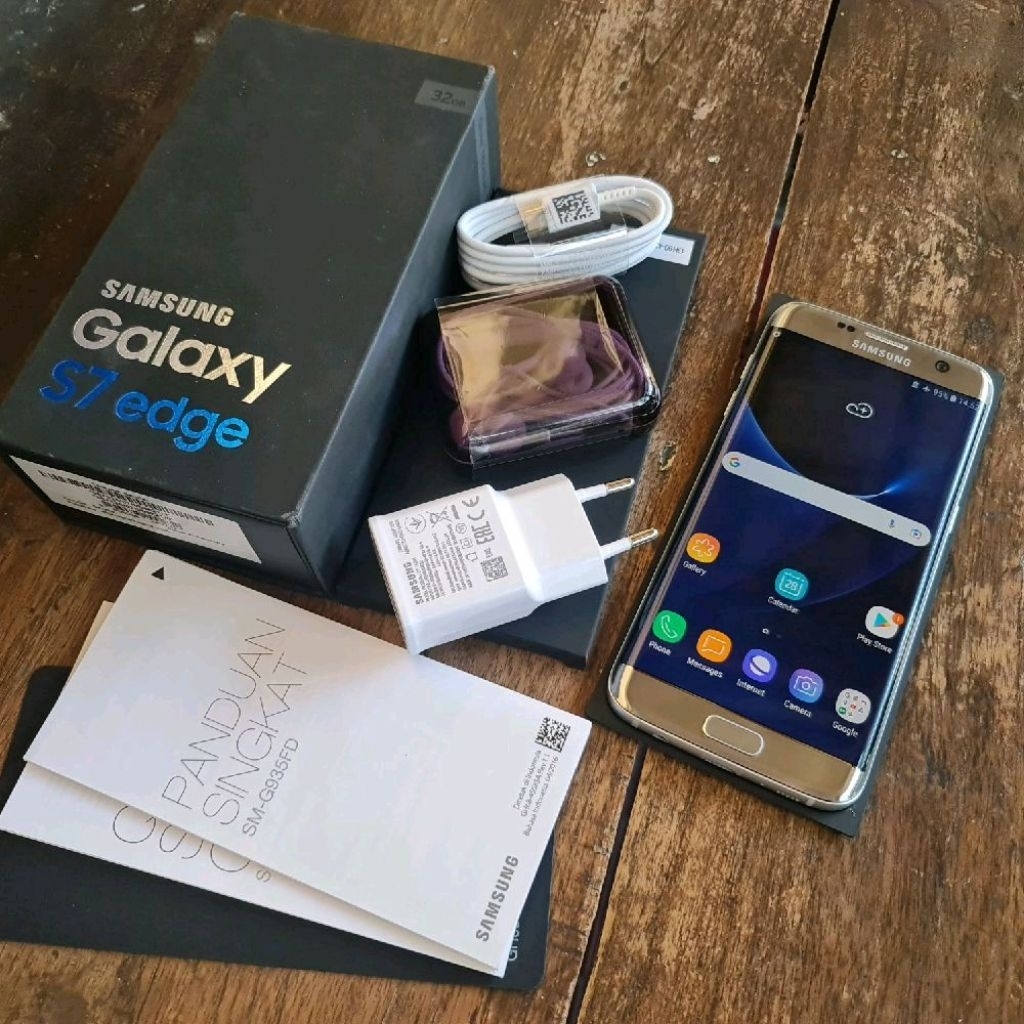 Samsung S7 edge SEIN Gold Mulus Istimewa Fullset Normal Galaxy S7 edge