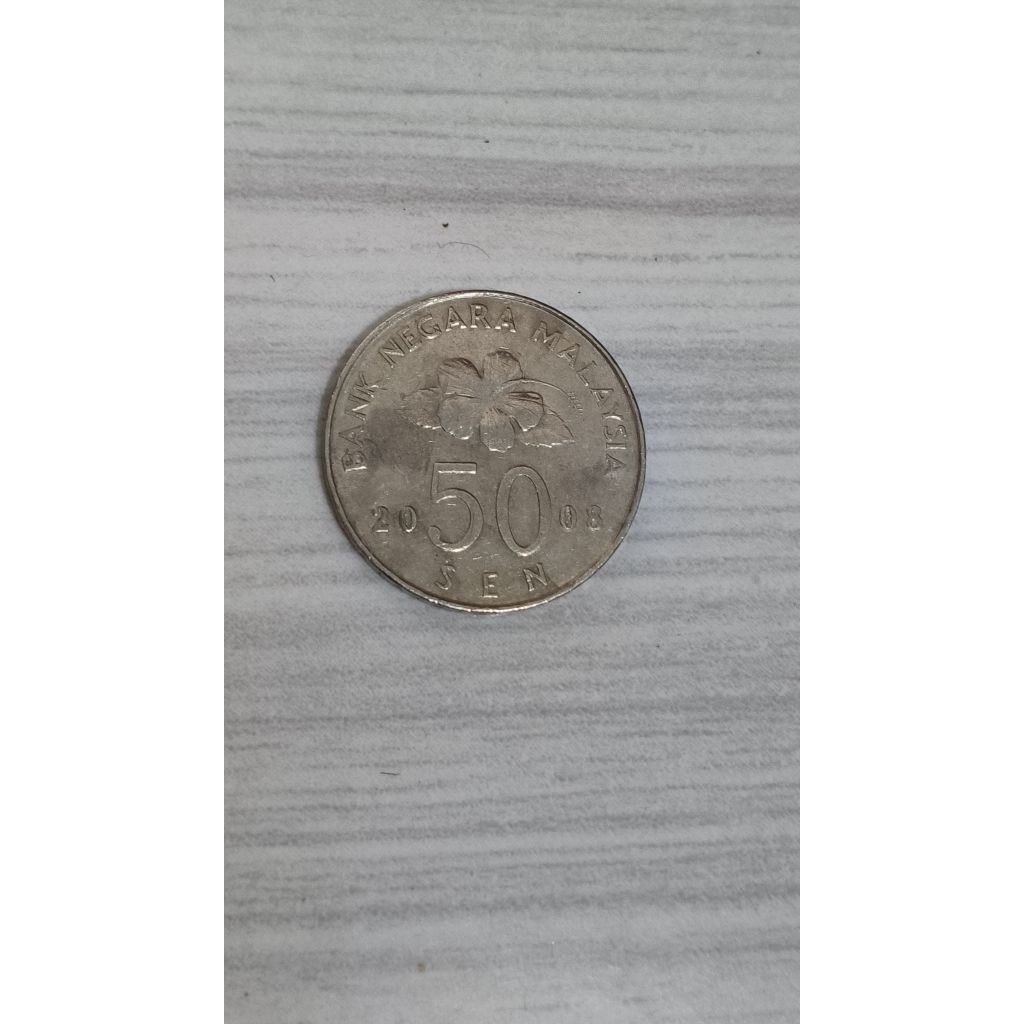 uang Malaysia original - 50 sen Malaysia