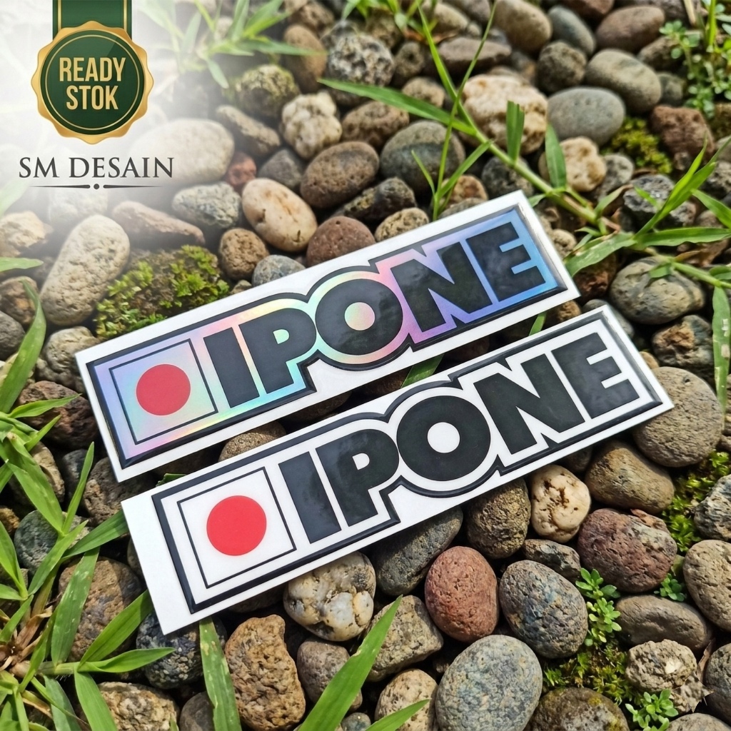 Stiker IPONE / Stiker Oli Motor / Cutting Stiker Ipone Hologram Vinyl/ Stiker IPONE Japan