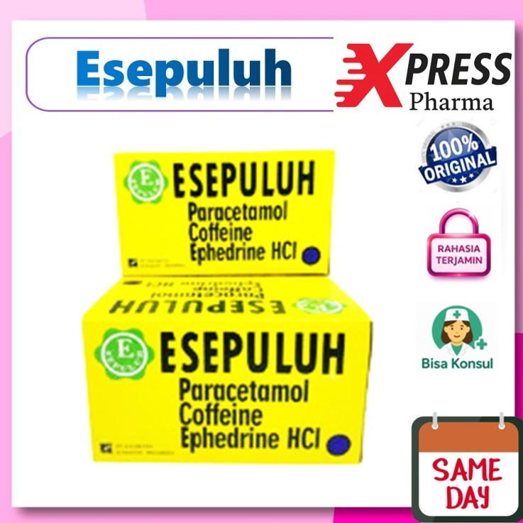 XPRESS  Esepuluh STRIP Obat Batuk Pilek anti Ngantuk E10 E 10 Esepulu E sepuluh