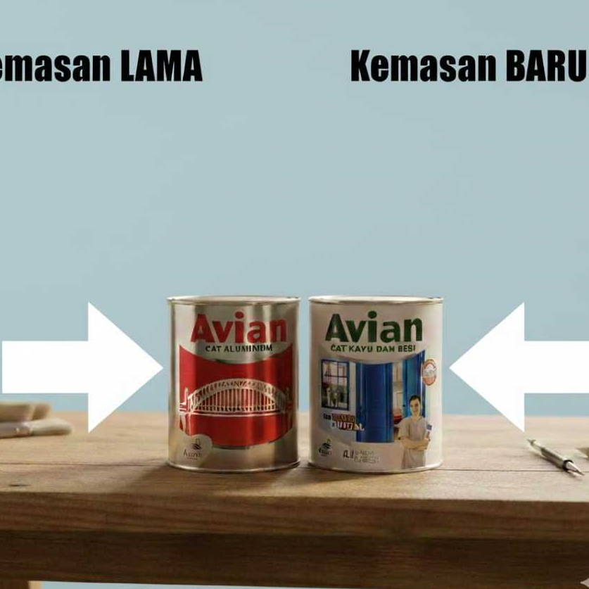 Cat Aluminium Avian 1 Kg/ Avian Syntetic Chrome Finish , cat minyak aluminium 0,9 liter