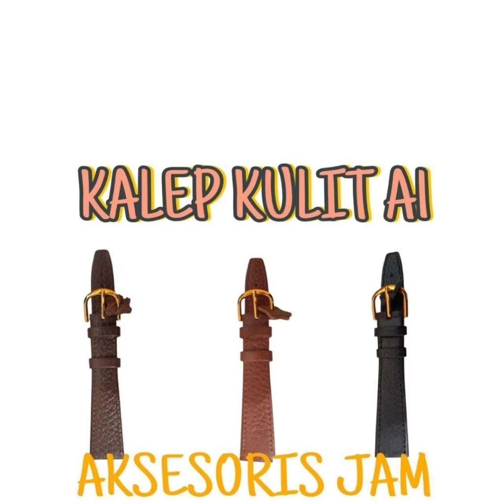 ASLI STRAP JAM TANGAN KULIT A1 12MM 14MM 16MM 18MM 20MM / strap jam tangan kulit seiko ALBA / tali j