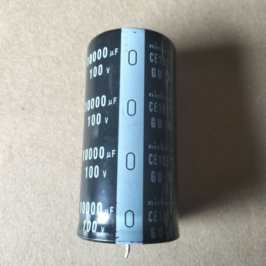 KAPASITOR ELCO ELKO 10000UF 10.000 UF 100V 100 VOLT NICHICON ORIGINAL ASLI