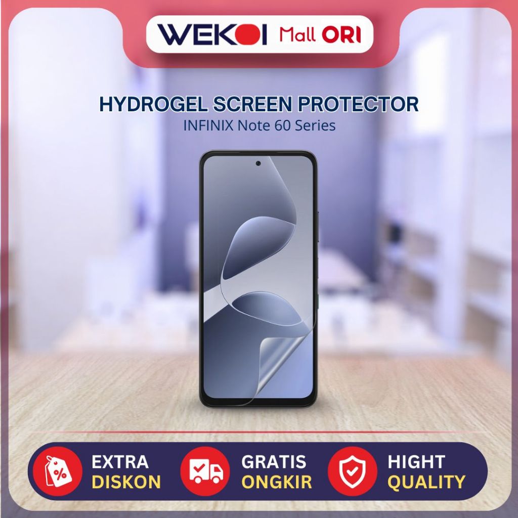 WEKOI Hydrogel INFINIX 60 | NOTE 60 PRO Pelindung Layar Anti Gores Smartphone | Screen Protector Han