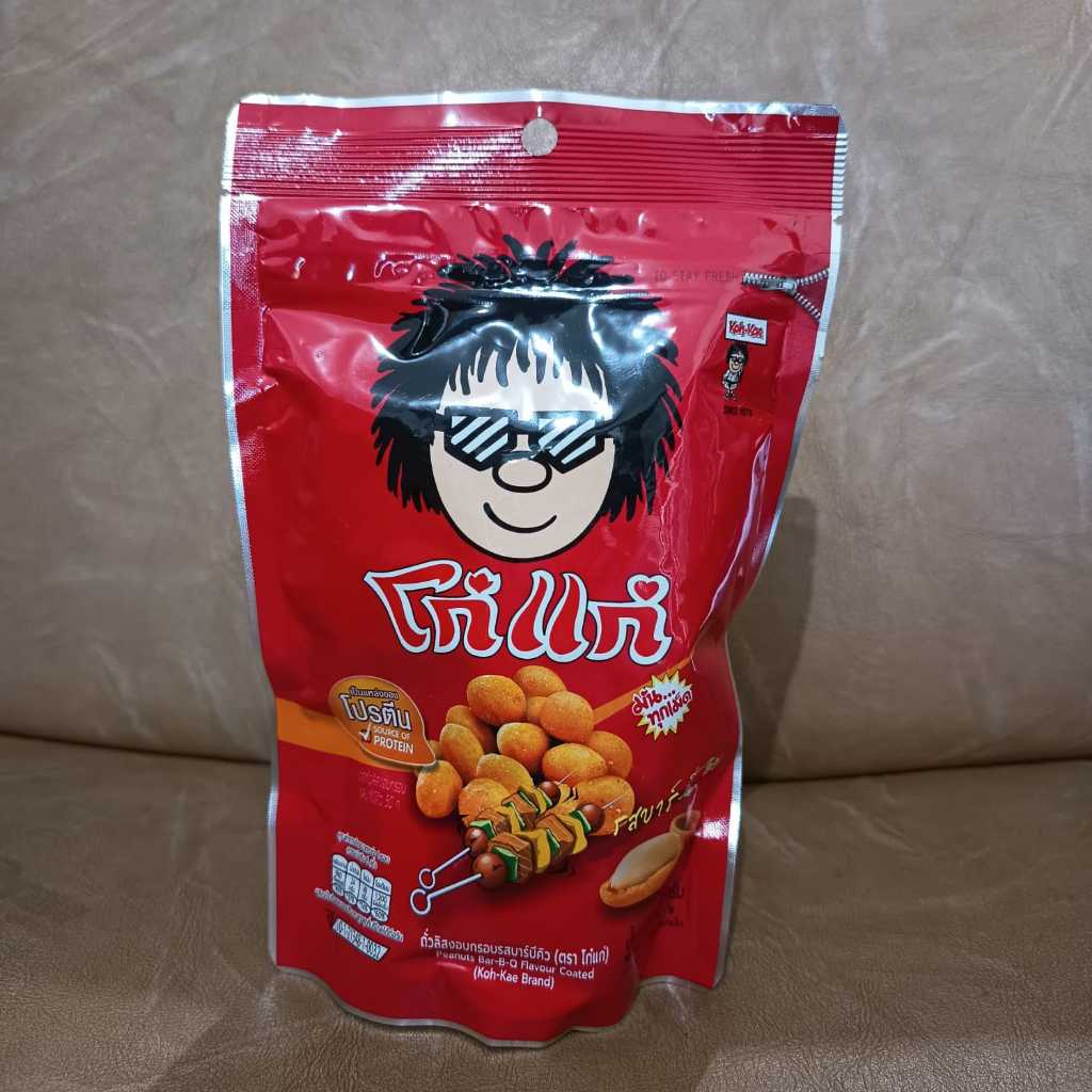 SNACK THAILAND KACANG TELUR KOH KAE BBQ FLAVOUR 180gr POUCH