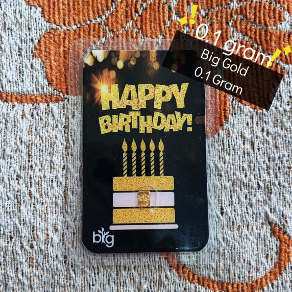 Logam Mulia 0.1 Gram Big Gold Emas Mini | Kenisya Shop